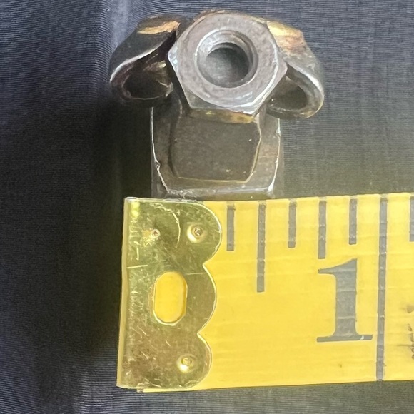 Scrap metal art pig figurine. - Picture 9 of 10